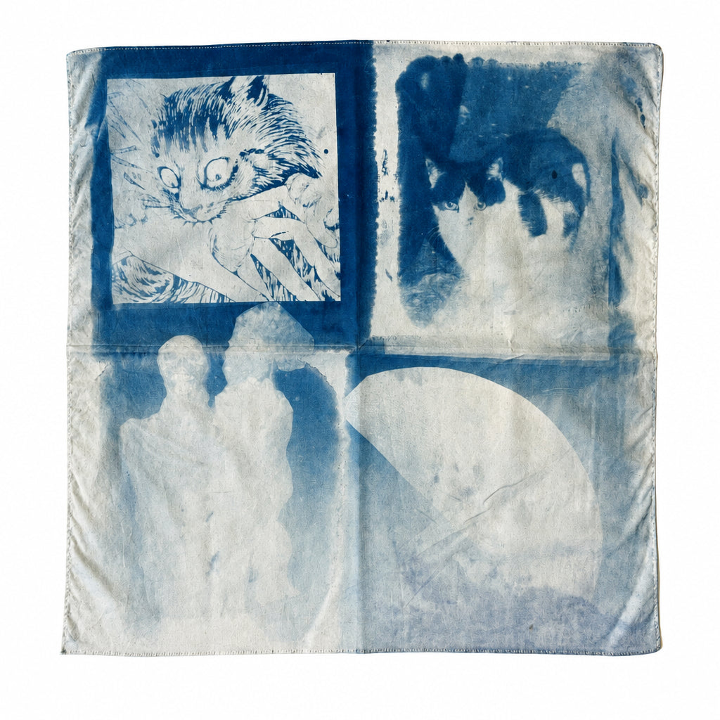 Cat Collage Cyanotype image 0