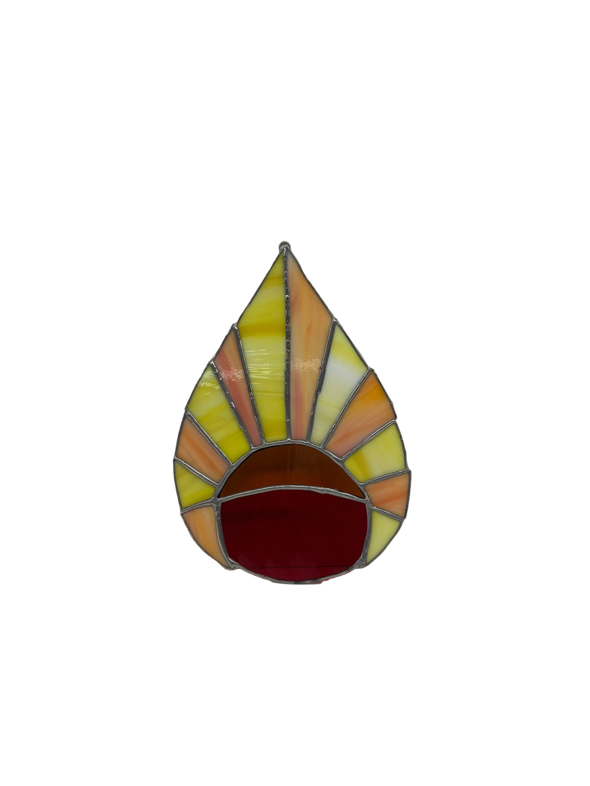 "Sun Set Drop" Stained Glass