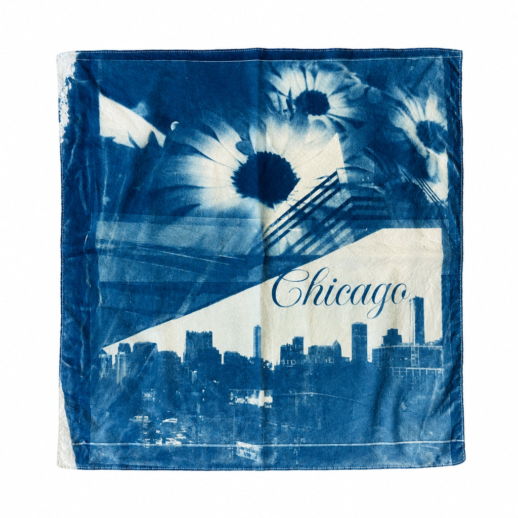Blooming Downtown Cyanotype image 0