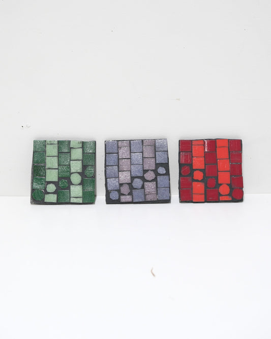 Green, Purple, and Red Coaster Set image 0