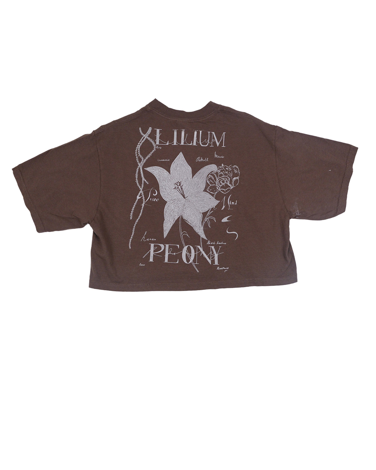 "Lillium Peony" Crop-Top Tee image 0