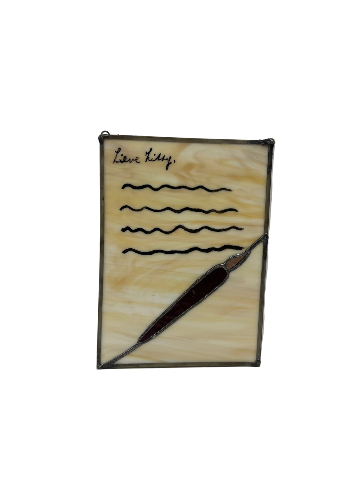 "A Letter to Kitty" Stained Glass