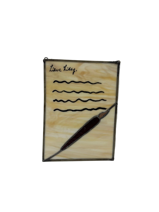 "A Letter to Kitty" Stained Glass