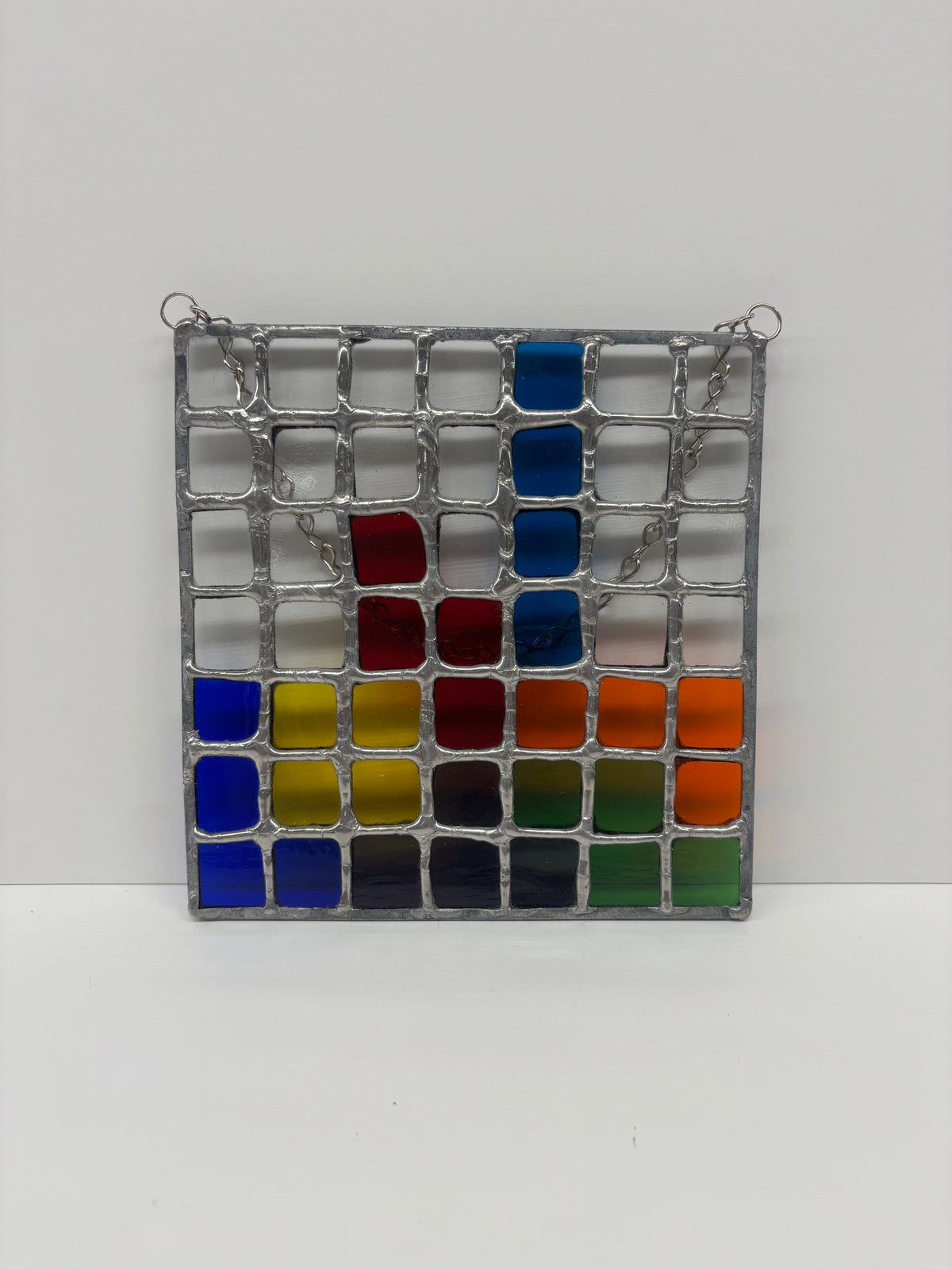 "Tetris: Try to Fit in" Stained Glass