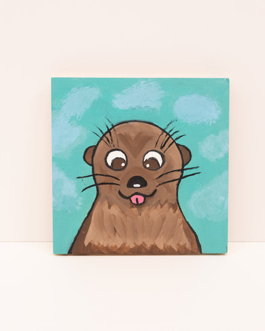 "Fluffy Otter" Painting