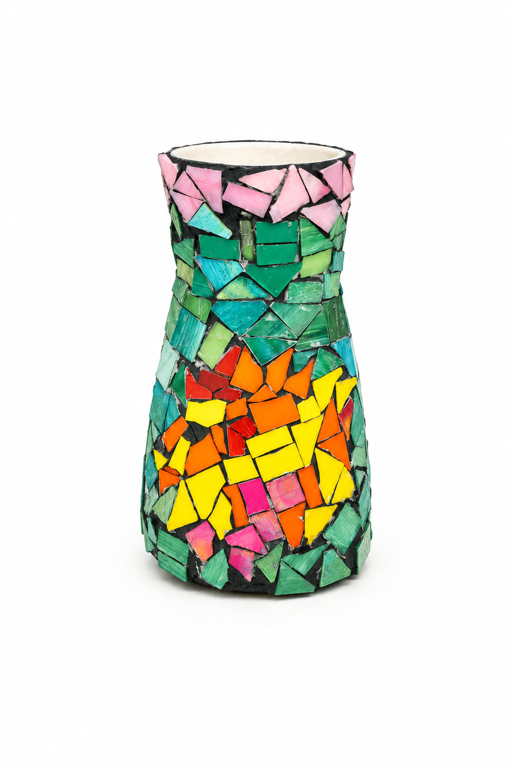 "Lion" Mosaic Vase