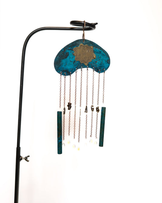 Rainy Chicago Bean Wind Chime image 0