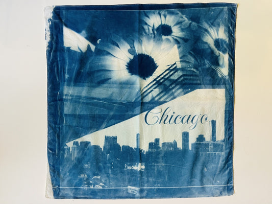 Blooming Downtown Cyanotype image 0